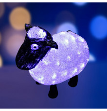 Акриловая светодиодная фигура Овца 30 см, 56 светодиодов