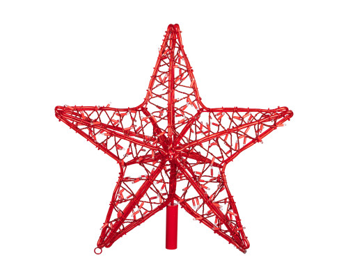 Светодиодная фигура Звезда 80 см (с трубой и подвесом), 160 светодиодов, цвет свечения красный